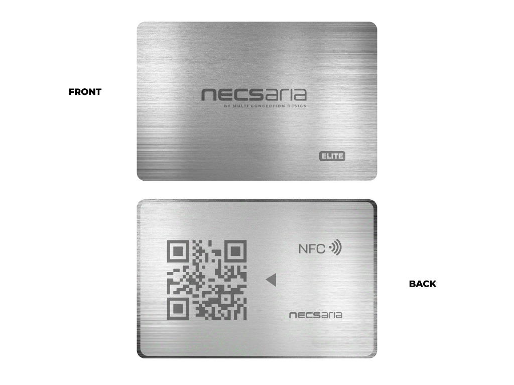 Carte Élite Métal Silver